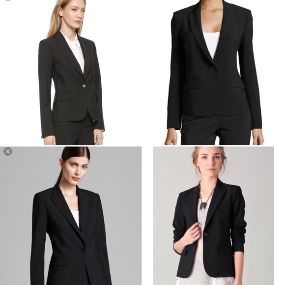 Theory Jackets & Blazers - Theory Gabe B size 12 black blazer 96% wool